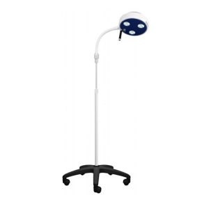 Lampa bezcieniowa LED FLHD3 R badawczo-zabiegowa ze statywem na pięciu kółkach, z gęsią szyją -jedno kółko jezdne z blokadą