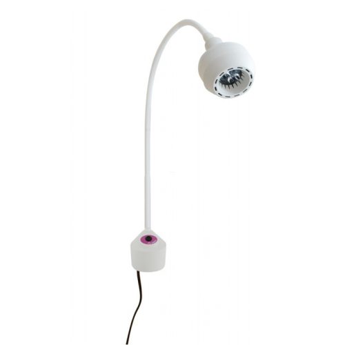 Lampa diagnostyczna ORDISI FLH-2 LED z bezdotykowym wyłącznikiem z długą gęsią szyją - szyna naścienna